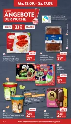 Gazetka promocyjna Aldi Nord - Aldi-Vorschau - Gazetka - ważna od 17.09 do 17.09.2022 - strona 6 - produkty: aldi, alkohol, angebot, angebote, aus der tiefkühlung, caramel, cin, cola, cookie, cookie dough, coppenrath, dessert, eis, erde, Italienisches Dessert, kakao, langnese, magnum, Ria, Schal, Schale, stieleis, Ti