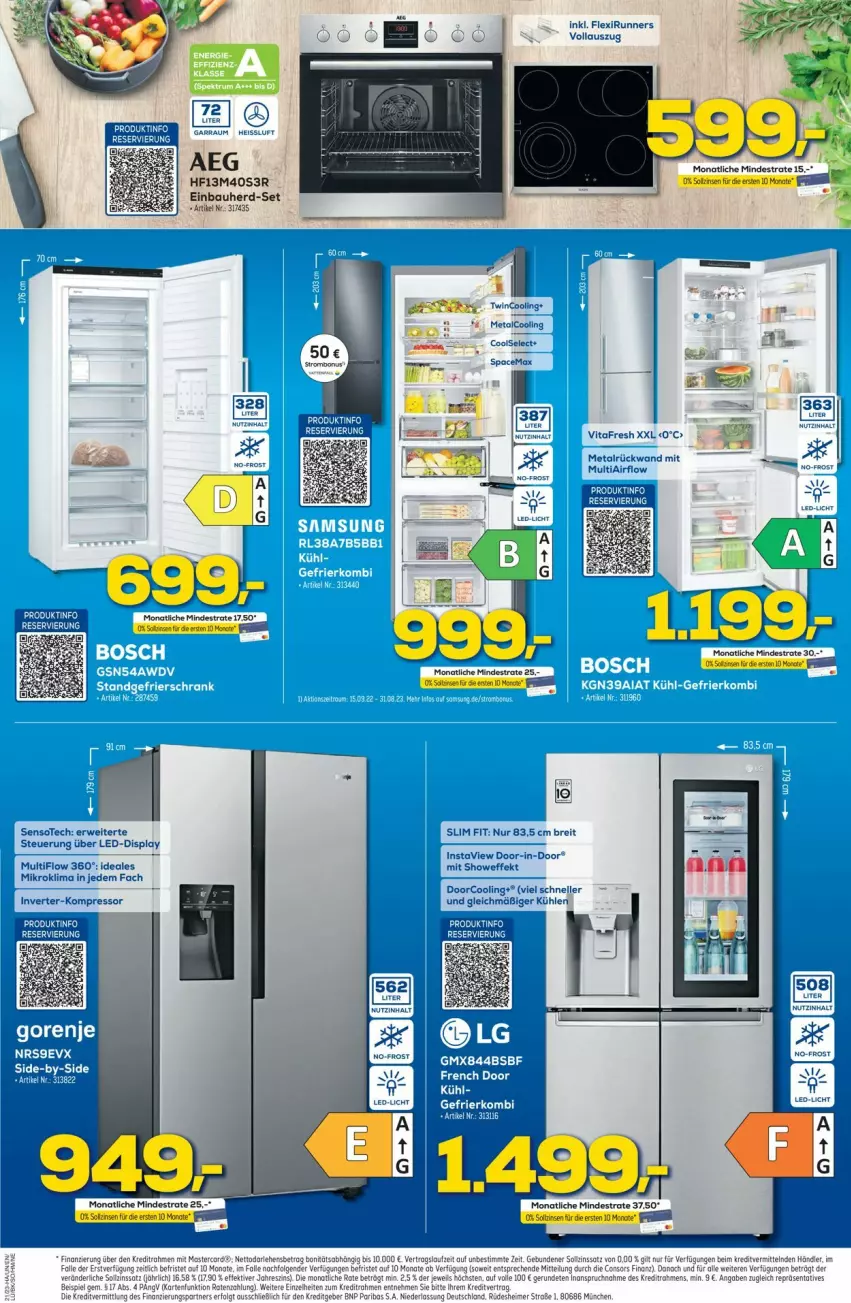 Aktueller Prospekt Euronics - Prospekte - von 24.05 bis 31.05.2023 - strona 9 - produkty: Bau, Brei, eimer, einbauherd, einbauherd-set, elle, kompressor, LG, Max Vita, rückwand, rwe, Ti, vita, vitafresh