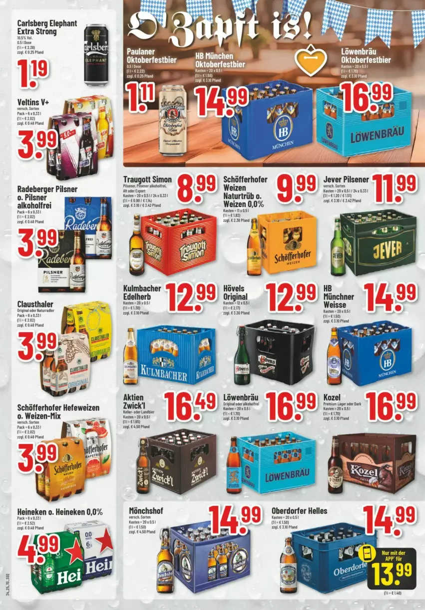Aktueller Prospekt Trinkgut - Prospekte - von 17.08 bis 23.08.2025 - strona 2 - produkty: alkohol, aust, Berger, carlsberg, clausthaler, eis, elle, gin, Hefe, hefeweizen, jever, jever pilsener, Kozel, natur, pils, pilsener, pilsner, radeberger, radeberger pilsner, schöfferhofer, sim, tee, Ti, veltins, WICK