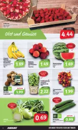 Gazetka promocyjna Markant - Prospekte - Gazetka - ważna od 06.05 do 06.05.2023 - strona 4 - produkty: banane, bananen, basilikum, bio, bio gurken, chiquita, gurke, gurken, gutes essen, kiwi, melone, melonen, Schal, Schale, tafeläpfel, Ti, wasser, wassermelone, wassermelonen