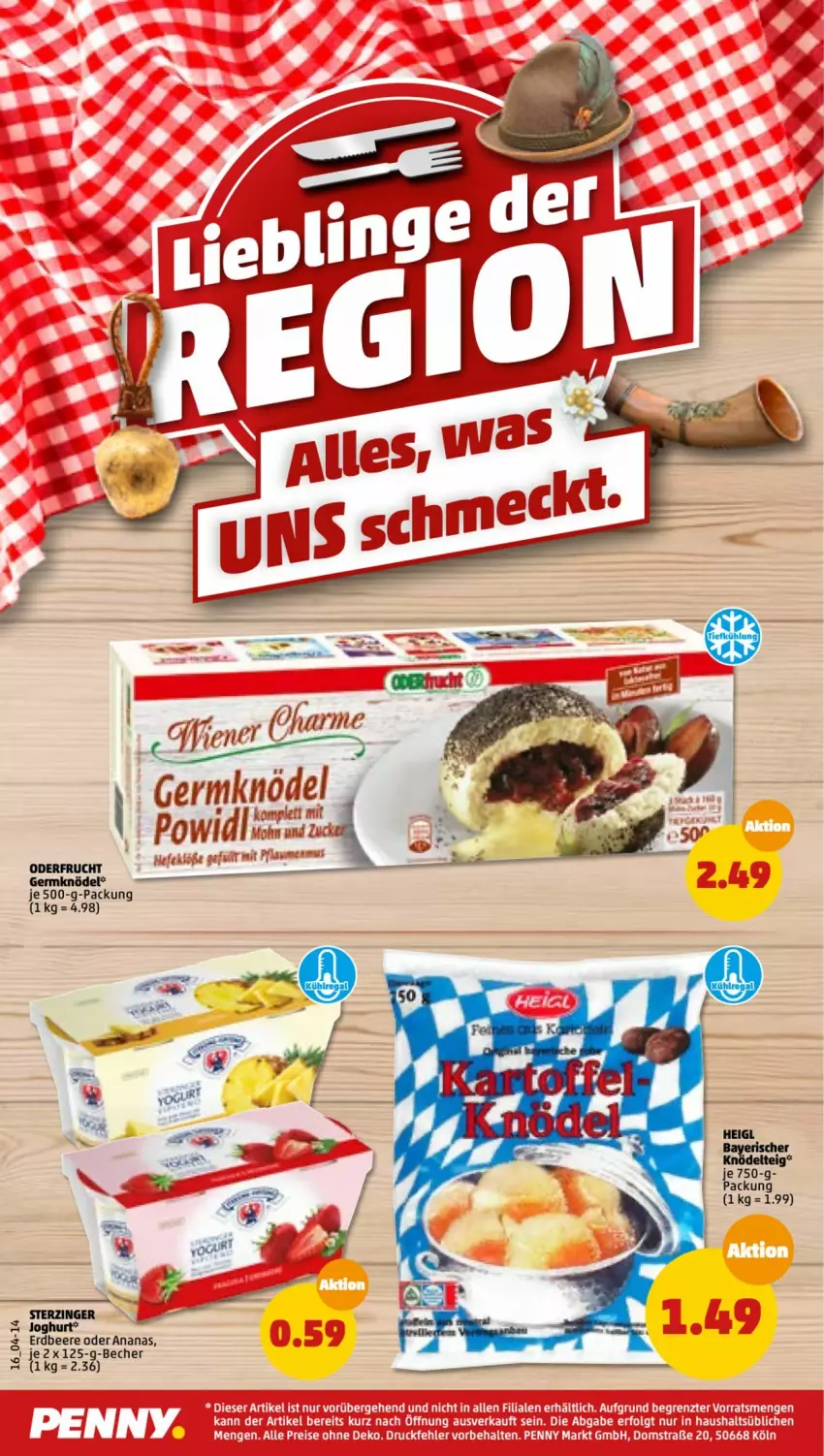 Aktueller Prospekt Penny - Prospekte - von 11.07 bis 16.07.2022 - strona 16 - produkty: ananas, Becher, beere, erdbeere, frucht, Germ, joghur, joghurt, Knödel, LG, Ti, tuc, ZTE