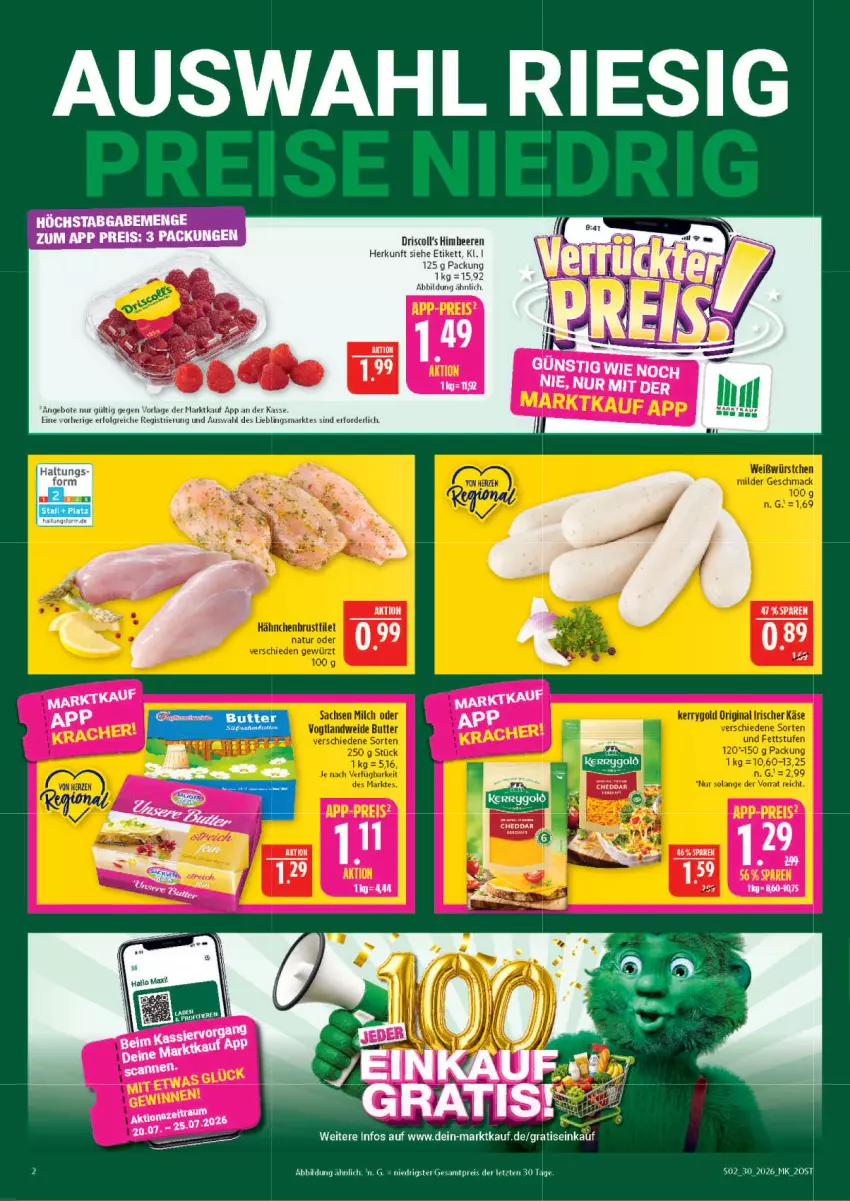Aktueller Prospekt Marktkauf - Prospekt - von 19.07 bis 25.07.2026 - strona 2 - produkty: angebot, angebote, beere, beeren, eis, himbeer, himbeere, himbeeren, LG, reis, Ti, ZTE