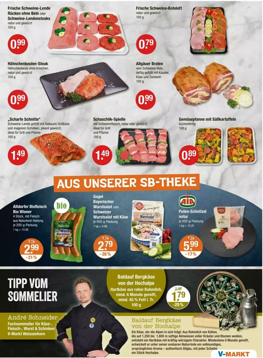Aktueller Prospekt Vmarkt - Prospekte - von 25.09 bis 01.10.2025 - strona 3 - produkty: bio, blume, blumen, braten, eis, fleisch, für grill und pfanne, gewürz, grill, grill und pfanne, Grillkäse, Halloumi, hartkäse, ideal für grill, ideal für grill und pfanne, kartoffel, kartoffeln, Käse, kotelett, kräuter, küche, Küchen, LG, milch, natur, naturland, pfanne, rind, saft, salat, schinken, schwein, schweine, schweinefleisch, steak, steaks, Süßkartoffeln, Ti, tisch, und pfanne, wein, weine, WICK, wurst, zwiebel, zwiebeln