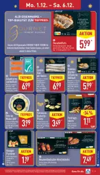 Gazetka promocyjna Aldi Nord - Von Montag - Gazetka - ważna od 06.12 do 06.12.2025 - strona 15 - produkty: aldi, aus der tiefkühlung, beutel, blätterteig, Dorade, eis, filet, filets, gin, hartkäse, Hirschsteaks, Käse, lachs, lachsfilet, lachsfilets, latte, natur, nuss, paprika, pastete, pfeffer, reis, Ria, sauce, steak, steaks, Tête de Moine, Ti, tiefpreis, tisch, Zander, ZTE