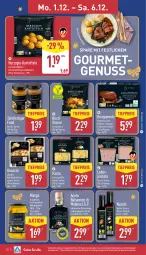Gazetka promocyjna Aldi Nord - Von Montag - Gazetka - ważna od 06.12 do 06.12.2025 - strona 16 - produkty: aceto, aceto balsamico, aus der tiefkühlung, backofen, balsam, balsamico, eis, ente, essig, flasche, geback, gewürz, gin, gnocchi, kartoffel, kartoffeln, mango, Mode, nuss, Ofen, pasta, pastete, reis, Schal, Schale, Ti, tiefpreis, ZTE, zucker