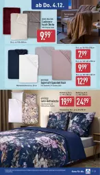 Gazetka promocyjna Aldi Nord - Von Montag - Gazetka - ważna od 06.12 do 06.12.2025 - strona 27 - produkty: Bau, baumwolle, bett, Betttuch, bettwäsche, cashmere, decke, garnitur, gin, kissen, Kissenbezug, matratze, matratzen, reine baumwolle, Ria, satin-bettwäsche, spannbetttuch, Ti, tuc, wolle, ZTE