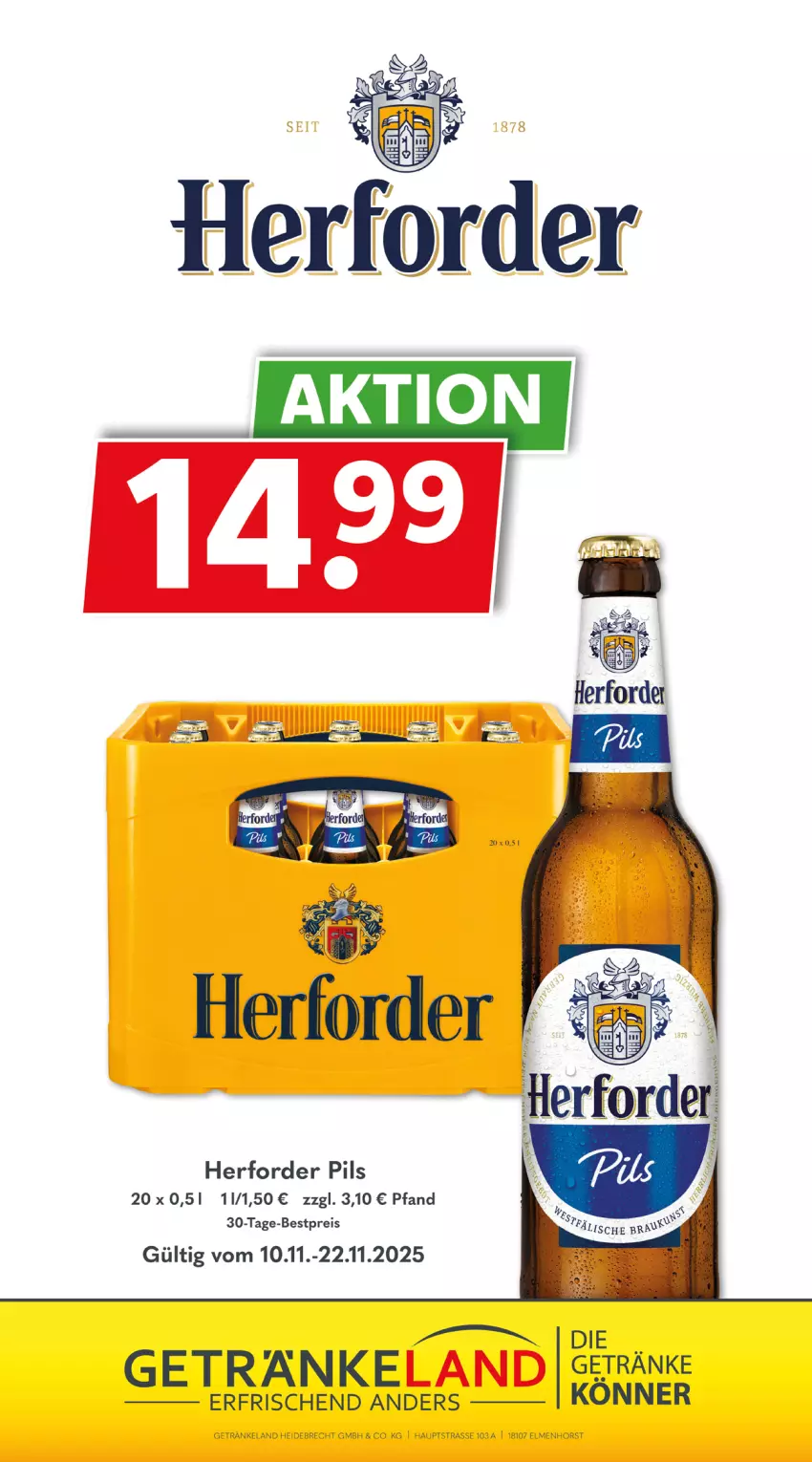 Aktueller Prospekt Getraenkeland - von 09.11 bis 21.11.2025 - strona 7 - produkty: bestpreis, eis, Elan, getränk, getränke, pils, reis, Ti