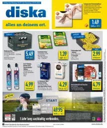 Gazetka promocyjna Diska - Prospekte - Gazetka - ważna od 10.09 do 10.09.2022 - strona 1 - produkty: aktionspreis, angebot, angebote, bier, darbo, darboven, deka, eis, ente, grünländer, Hefe, hefeweizen, hose, hosen, kaffee, Käse, kotelett, krone, reis, rum, spee, Sprudel, Strumpfhose, tafeltrauben, Ti, trauben, wasser, WICK, ZTE