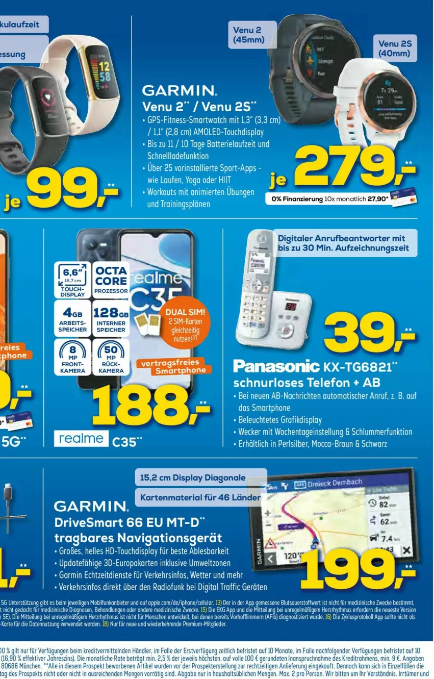 Aktueller Prospekt Euronics - Prospekte - von 25.01 bis 01.02.2023 - strona 14 - produkty: Apple, auer, auto, batterie, ente, erde, garmin, iphone, Laufen, LG, navigationsgerät, panasonic, Ria, rwe, smartphone, Sport, tee, Ti, tisch, weck, WICK, Yo