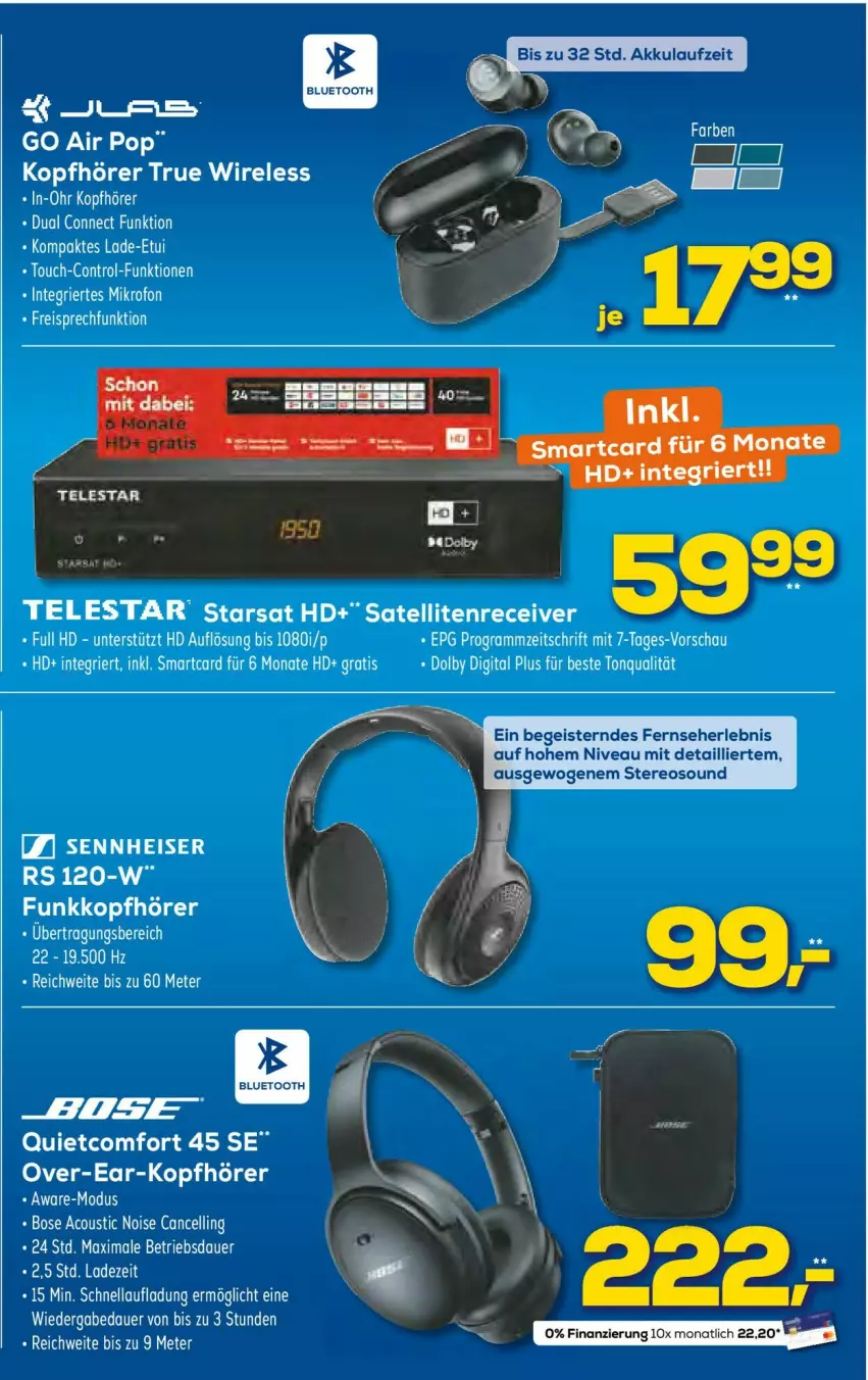 Aktueller Prospekt Euronics - Prospekte - von 25.01 bis 01.02.2023 - strona 8 - produkty: auer, Bose, eis, ente, kopfhörer, Receiver, reis, rel, sennheiser, Ti