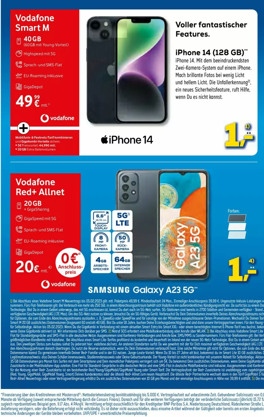 Aktueller Prospekt Euronics - Prospekte - von 25.01 bis 01.02.2023 - strona 9 - produkty: asti, elle, fanta, iphone, kamera, mac, ring, spee, Ti, tisch, vodafone, Yo