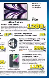 Gazetka promocyjna Euronics - Prospekte - Gazetka - ważna od 01.02 do 01.02.2023 - strona 20 - produkty: Apple, Apple Watch, Apple Watch SE, batterie, eis, elle, erde, GPS, iphone, kamera, ladegerät, mac, macbook, macbook air, Pods, rum, rwe, schnellladegerät, Sport, Ti, tisch, trolli, usb, wasser, WICK