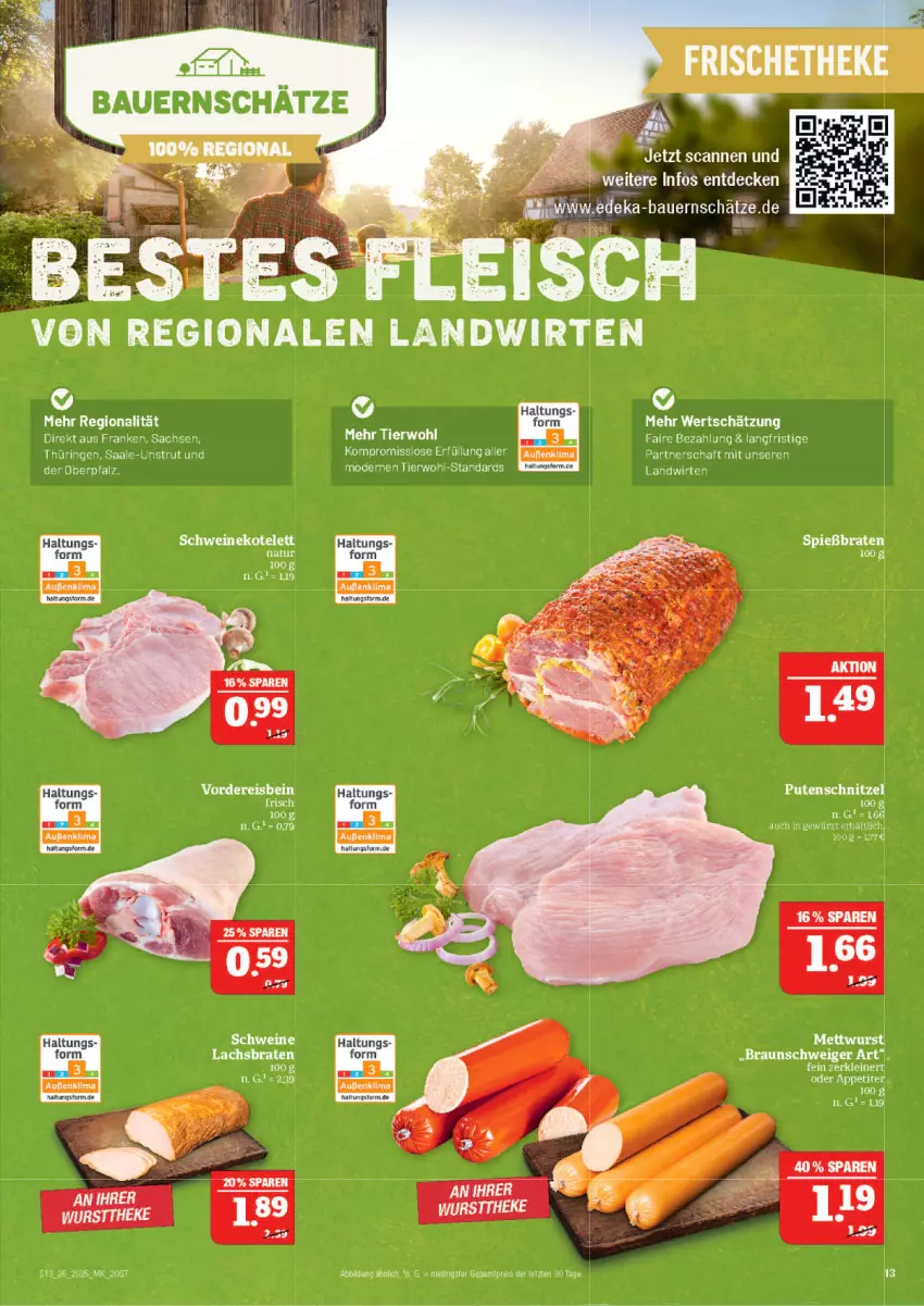 Aktueller Prospekt Marktkauf - Prospekt - von 22.06 bis 28.06.2025 - strona 13 - produkty: braun, eis, gewürz, kotelett, leine, Mode, natur, pute, putenschnitzel, reis, sac, schnitzel, schwein, schweine, schweinekotelett, tee, Ti, wein, weine