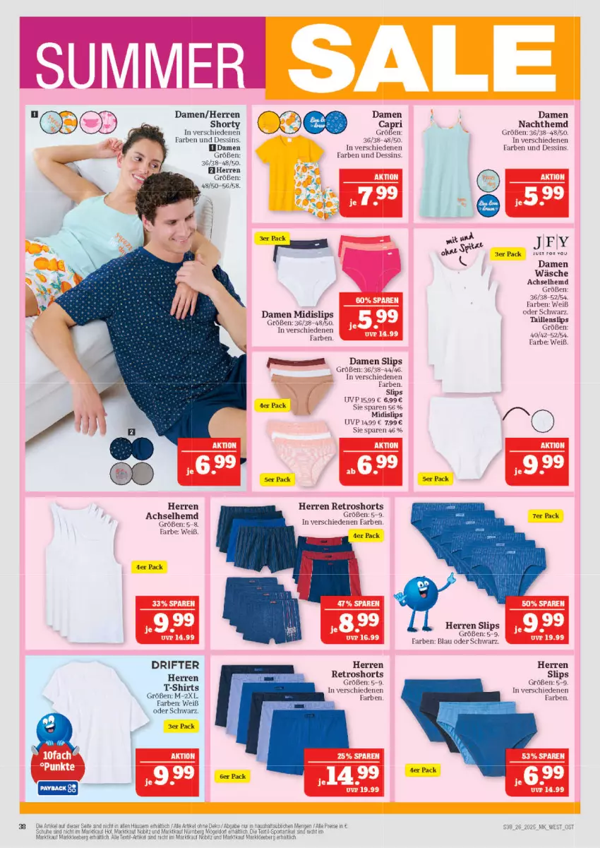 Aktueller Prospekt Marktkauf - Prospekt - von 22.06 bis 28.06.2025 - strona 38 - produkty: achselhemd, Cap, hemd, Nachthemd, retroshorts, shirt, shirts, shorts, shorty, slip, slips, T-Shirt, Taillenslip, Ti