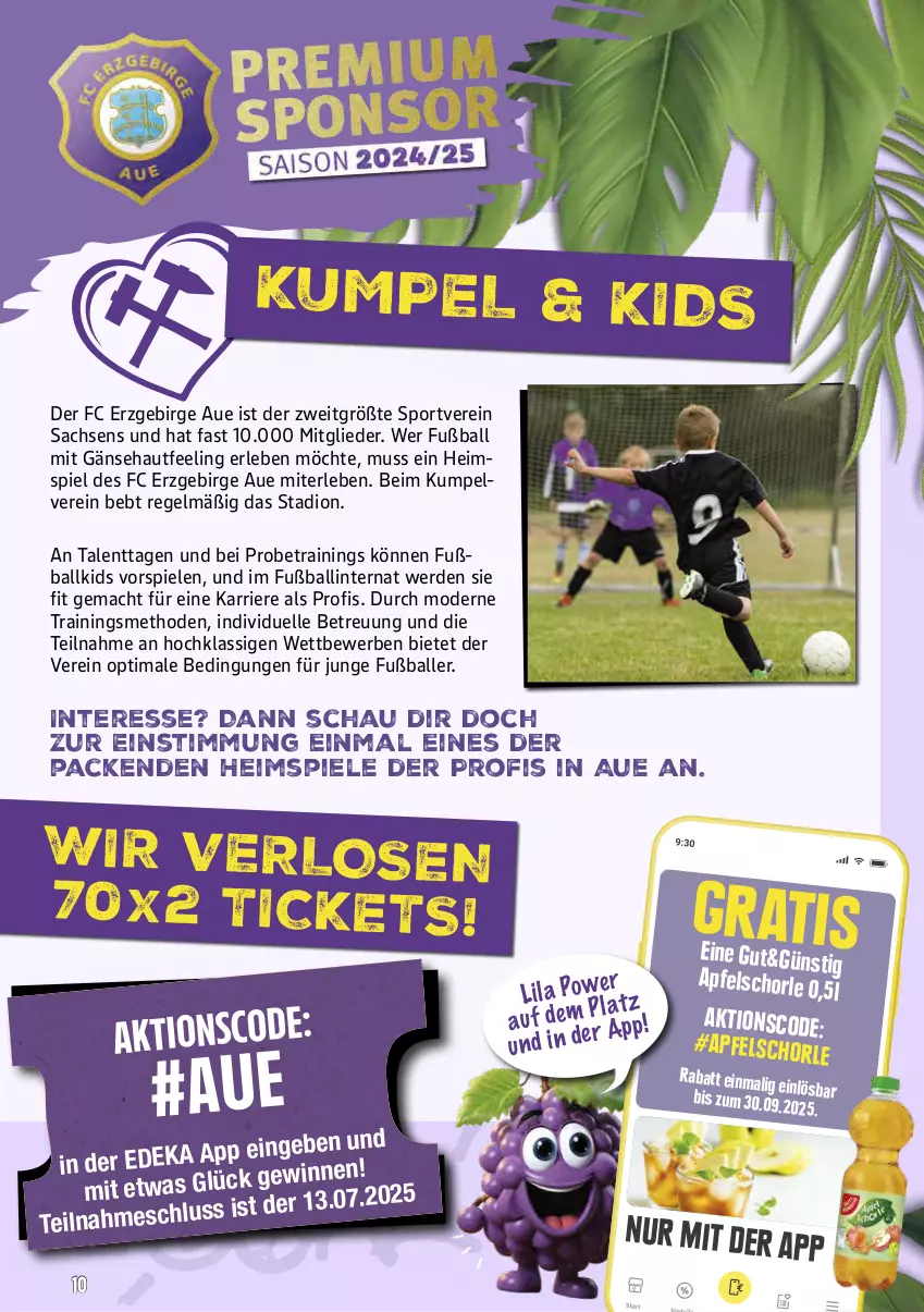 Aktueller Prospekt Marktkauf - Prospekt - von 22.06 bis 28.06.2025 - strona 54 - produkty: apfel, Apfelschorle, ball, deka, elle, erde, Fußball, mac, Mode, sac, schorle, Spiele, Sport, Ti