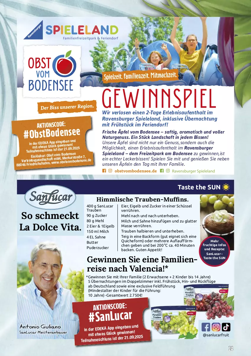 Aktueller Prospekt Marktkauf - Prospekt - von 22.06 bis 28.06.2025 - strona 68 - produkty: Backform, bier, Biere, burger, butter, deka, eier, eis, Elan, frucht, Kinder, latte, mehl, milch, Muffin, muffins, natur, nuss, obst, Quiche, ravensburger, reis, rezept, rezepte, saft, sahne, schüssel, Spiele, Ti, tisch, trauben, vita, zucker