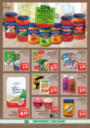Gazetka promocyjna Marktkauf - Prospekt - Gazetka - ważna od 28.06 do 28.06.2025 - strona 22 - produkty: aktionspreis, cerealien, deka, eis, feinschmecker, filet, filets, fisch, flasche, gelee, gin, hering, Herings, heringsfilets, knorr, marmelade, nuss, ohne palmöl, orange, pasta, Pasta Sauce, reis, ring, rügenfisch, sauce, südzucker, tee, Ti, ZTE, zucker