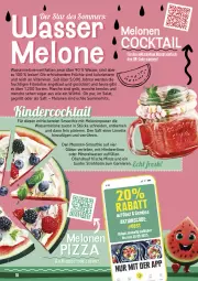 Gazetka promocyjna Marktkauf - Prospekt - Gazetka - ważna od 28.06 do 28.06.2025 - strona 62 - produkty: Alwa, Bau, cocktail, erde, frucht, früchte, garnier, Gläser, grill, Heu, himbeer, Kinder, limette, limo, mac, melone, melonen, Mett, mineralwasser, minze, pizza, rezept, rezepte, saft, salat, smoothie, Ti, vita, Vitamine, wasser, wassermelone, wassermelonen, würfel