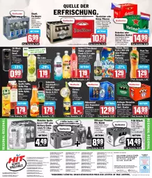 Gazetka promocyjna Hit - Wochenprospekt - Gazetka - ważna od 17.08 do 17.08.2024 - strona 16 - produkty: amecke, angebot, angebote, apfel, auer, Bad, bier, bio, bio limo, bitburger, braun, budweiser, burger, corona, corona extra, drink, eimer, eis, eistee, elle, Engel, erdinger, fisch, flasche, frucht, fruchtsaft, Früh Kölsch, fuze tea, glasflasche, granini, heineken, Hohes C, könig pilsener, lack, limo, Lübecker, mönchshof, pfanne, Pfanner, pils, pilsener, premium pils, radler, Rauch, reis, rheinfels quelle, saft, säfte, Staatl. Fachingen, steiner, tee, thomas henry, Ti, uhr, valensina, vio bio limo, warsteiner, weissbier, ZTE