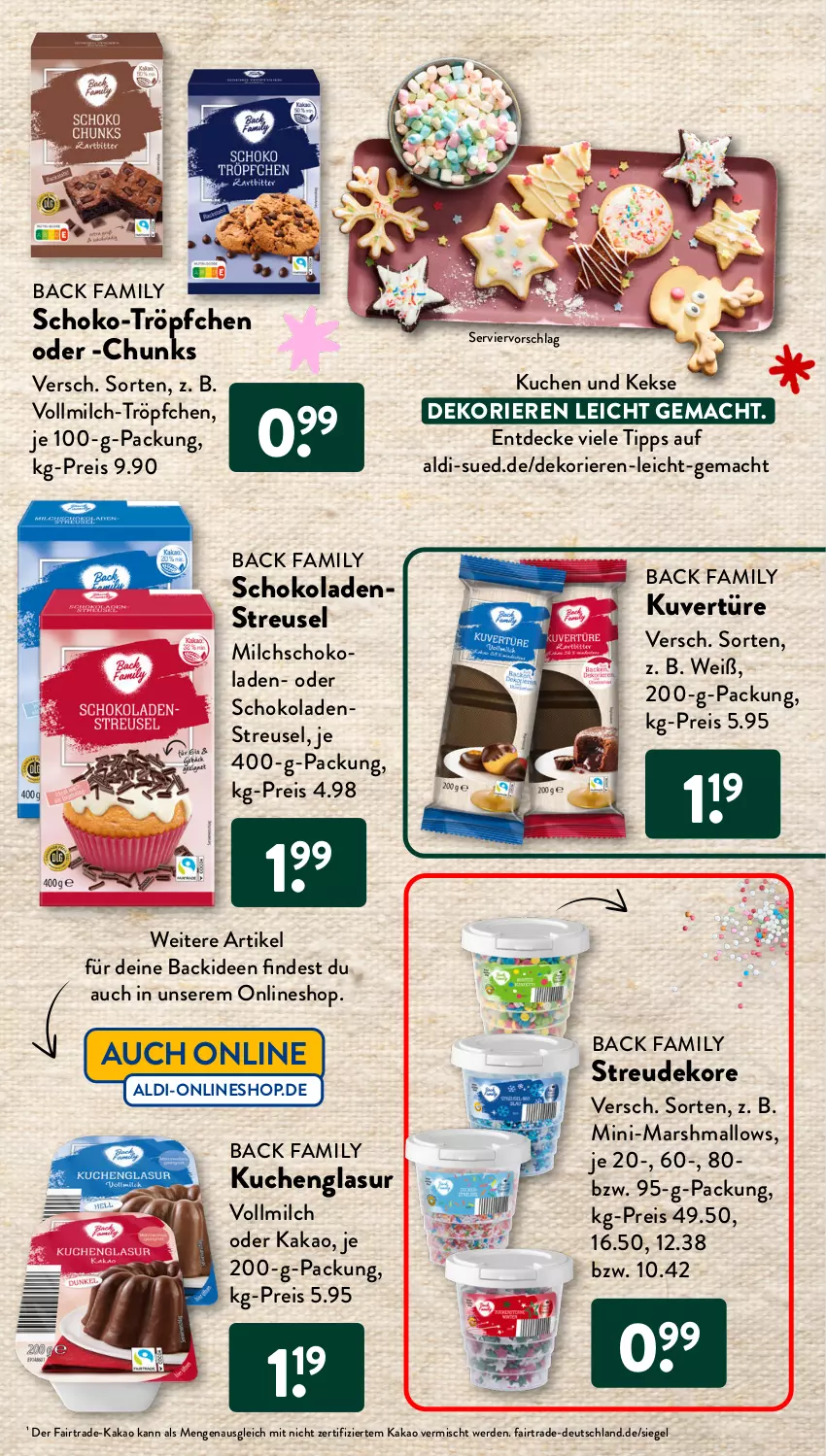 Aktueller Prospekt AldiSud - SÜSSER GENUSS ZUM ALDI PREIS. - von 01.11 bis 30.11.2023 - strona 7 - produkty: aldi, decke, eis, erde, kakao, keks, kekse, kuchen, mac, mars, milch, reis, schoko, schokolade, schokoladen, Ti, vollmilch