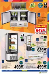 Gazetka promocyjna Metro - GastroJournal - Gazetka - ważna od 19.10 do 19.10.2022 - strona 33 - produkty: auer, auto, Bau, Behälter, beleuchtung, curry, currywurst, edelstahl, eis, eismaschine, Elektro, elle, grill, grillfläche, gyros, hocker, hot dog, Kocher, kompressor, kuchen, latte, led-beleuchtung, messer, pfanne, reis, rwe, Schal, schlauch, teller, thermostat, Ti, timer, tisch, top-hit, ventilator, vitrine, wurst