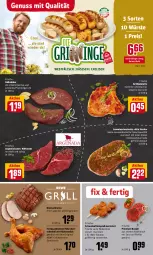 Gazetka promocyjna Rewe - Diese Woche im Angebot! - Gazetka - ważna od 18.06 do 18.06.2022 - strona 4 - produkty: braten, burger, eis, elle, erde, filet, filets, fleisch, gewürz, gewürzsalz, gin, grill, grillhähnchen, grillkotelett, grillkoteletts, hähnchenschenkel, henkel, hüftsteak, Kalbsleber, knoblauch, kotelett, krustenbraten, lamm, lammkeule, marinade, medaillons, nuss, pfanne, pfannen, pfeffer, reis, rind, rindfleisch, saft, salz, schenkel, schwein, schweine, schweinefilet, steak, steaks, Ti, tuc, vita, wein, weine