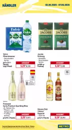 Gazetka promocyjna Metro - Wochen-Angebote Händler - Gazetka - ważna od 07.06 do 07.06.2025 - strona 2 - produkty: Alwa, angebot, auto, Bravo, flasche, freixenet, frucht, getränk, getränke, Havana Club, honig, jacobs, jacobs krönung, LG, Metro, metro gastro, mineralwasser, natur, natura, Palette, pfirsich, Rauch, Ti, tisch, volvic, wasser