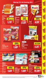 Gazetka promocyjna Lidl - Aktionsprospekt - Gazetka - ważna od 26.08 do 26.08.2023 - strona 13 - produkty: alleinfuttermittel, angebot, aufschnitt, Bona, chips, crunchips, curry, duplo, eis, elle, feuchttücher, Kinder, lorenz, lorenz crunchips, lupilu, Milbona, milch, Milchschnitte, Nassnahrung, pingui, preisvorteil, reis, sahne, schlagsahne, sheba, snack, teller, Ti, tücher, ZTE