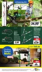 Gazetka promocyjna Lidl - Aktionsprospekt - Gazetka - ważna od 26.08 do 26.08.2023 - strona 31 - produkty: Bau, boss, eis, Garten, Gartenschere, gsw, Holz, Holzspalter, kraft, messer, Parkside, reis, säge, Schere, Teleskop, Ti, weck, werkzeug, werkzeuge, ZTE