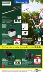 Gazetka promocyjna Lidl - Aktionsprospekt - Gazetka - ważna od 26.08 do 26.08.2023 - strona 33 - produkty: Brei, eis, Elektro, elle, erde, heckenschere, latte, leine, messer, ndk, Parkside, rasen, reis, sac, Schal, Schere, Sport, Ti, Tiere, tisch, weck, ZTE