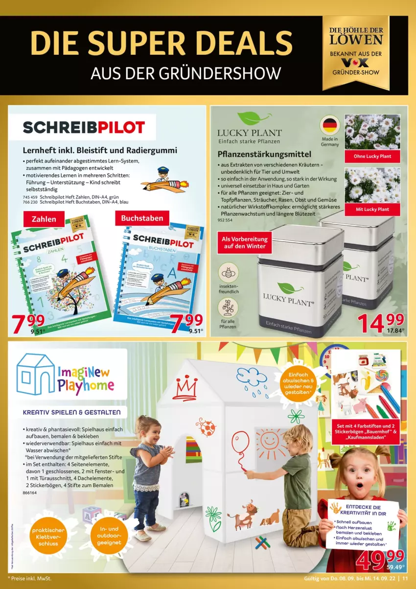 Aktueller Prospekt Selgros - Nonfood - von 08.09 bis 14.09.2022 - strona 11 - produkty: Bau, Bleistift, Blüte, buch, decke, eis, ente, farbstifte, fenster, Garten, Germ, Kaufmanns, kräuter, kräutern, obst, Obst und Gemüse, pflanze, pflanzen, Radiergummi, rasen, rwe, sekt, Spiele, stifte, Ti, topf, und gemüse, wasser, WICK