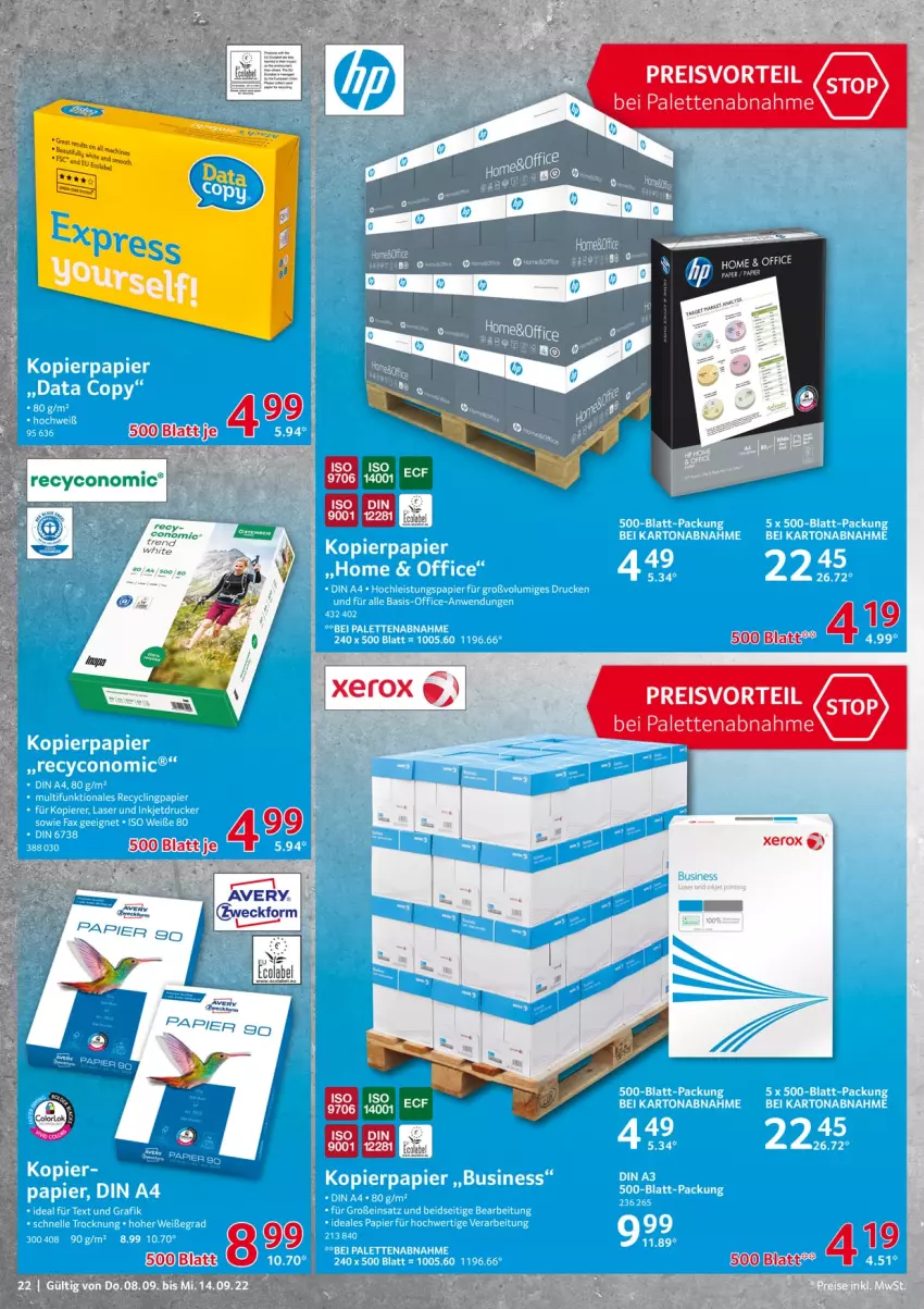 Aktueller Prospekt Selgros - Nonfood - von 08.09 bis 14.09.2022 - strona 22 - produkty: eis, Grom, jbl, office, Palette, preisvorteil, reis, Ti, weck