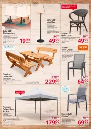 Gazetka promocyjna Selgros - Nonfood - Gazetka - ważna od 14.09 do 14.09.2022 - strona 33 - produkty: akku, bambus, Bank, Faltpavillon, garnitur, Garten, Holz, leds, Leuchte, leuchten, pavillon, rel, Ria, rückenlehne, Schal, stapelstuhl, stuhl, Ti, tisch, tischleuchte, wasser