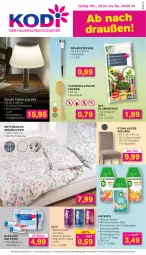 Gazetka promocyjna Kodi - Prospekte - Gazetka - ważna od 11.05 do 11.05.2024 - strona 1 - produkty: Air Wick, ananas, aqua, batterie, Bau, baumwolle, bett, bettwäsche, bio, blume, blumen, blumenerde, cocktail, edelstahl, eis, elle, erde, Fliegenklatsche, Leuchte, Liege, reis, seersucker, stuhl, teller, Ti, tisch, tischleuchte, wein, WICK, wolle