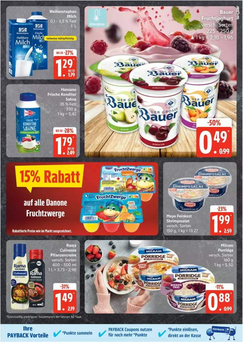 Aktueller Prospekt Edeka - Prospekte - von 08.09 bis 13.09.2025 - strona 9 - produkty: coupon, coupons, danone, eis, payback, reis, Ti, ZTE