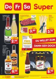 Gazetka promocyjna Netto Marken-Discount - Filial-Angebote - Gazetka - ważna od 01.04 do 01.04.2023 - strona 28 - produkty: bestpreis, bio, bourbon, bourbon whiskey, ecco, eis, fleisch, frucht, fruchtsecco, hackfleisch, hasseröder, jim beam, kentucky straight, ndk, pils, premium pils, reis, rind, rinder, rotkäppchen, sekt, spargel, Ti, tuc, whiskey