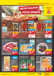Gazetka promocyjna Netto Marken-Discount - Filial-Angebote - Gazetka - ważna od 01.04 do 01.04.2023 - strona 31 - produkty: angebot, aqua, auer, bestpreis, braten, brustfilet, dauertiefpreis, eis, filet, fleisch, gabel, hähnchenbrust, hähnchenbrustfilet, lachs, lachsfilet, lamm, lammkeule, nuss, reis, salat, schinken, schwarzwälder schinken, schwein, schweine, steak, steaks, Ti, tiefpreis, tisch, wein, weine, wiener, wurst, ZTE