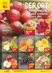 Gazetka promocyjna Netto Marken-Discount - Filial-Angebote - Gazetka - ważna od 01.04 do 01.04.2023 - strona 4 - produkty: beere, beeren, bestpreis, beutel, Birnen, eis, erdbeere, erdbeeren, erdnüsse, himbeer, himbeere, himbeeren, LG, ndk, obst, orange, orangen, reis, Schal, Schale, Ti, trauben, zitrone, zitronen