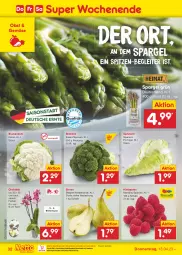 Gazetka promocyjna Netto Marken-Discount - Filial-Angebote - Gazetka - ważna od 15.04 do 15.04.2023 - strona 32 - produkty: asti, beere, beeren, bestpreis, Birnen, blume, blumen, blumenkohl, Blüte, brokkoli, eis, himbeer, himbeere, himbeeren, LG, ndk, obst, orchidee, reis, Schal, Schale, spargel, spargel grün, spitzkohl, Ti, topf