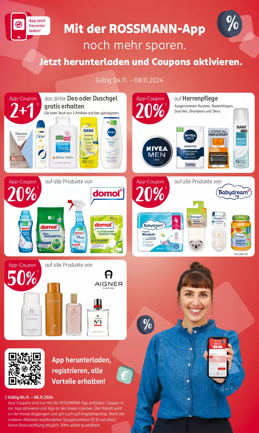 Aktueller Prospekt Rossmann - Prospekte - von 04.11 bis 08.11.2024 - strona 18 - produkty: angebot, angebotspreis, coupon, coupons, deo, dusche, duschgel, eis, rasierer, Rasierklinge, rasierklingen, reis, shampoo, Ti