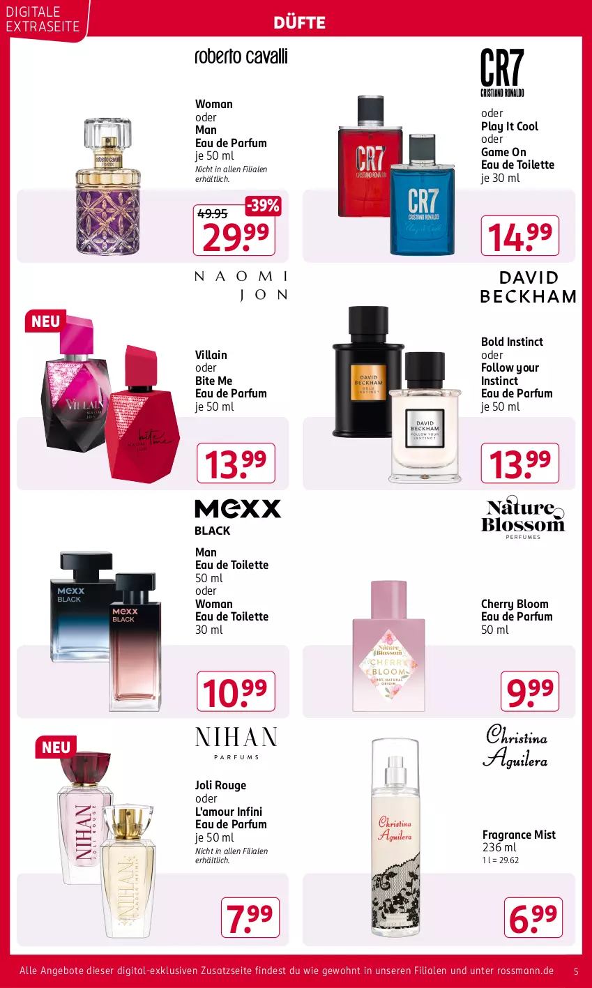 Aktueller Prospekt Rossmann - Prospekte - von 04.11 bis 08.11.2024 - strona 5 - produkty: angebot, angebote, Eau de parfum, eau de parfum 50 ml, eau de toilette, eau de toilette 30 ml, eau de toilette 50 ml, parfum, rouge, Ti, Yo