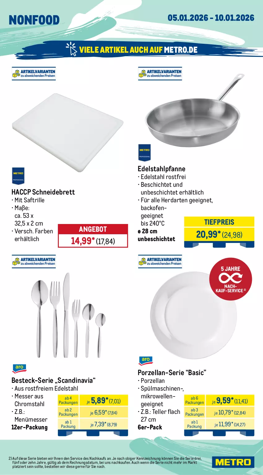 Aktueller Prospekt Metro - Wochen-Angebote Gastro - Seite 5 - von 05.01 bis 10.01.2026 - strona 19 - produkty: ACC, angebot, auer, auto, backofen, besteck, edelstahl, eis, elle, geschirr, grill, grillplatte, herdarten, induktionskochfeld, kochfeld, kontaktgrill, latte, messer, Metro, metro gastro, mikrowelle, Ofen, pfanne, reis, saft, Schere, schneidebrett, sonderposten, spülmaschinen, teller, thermostat, Ti, tiefpreis