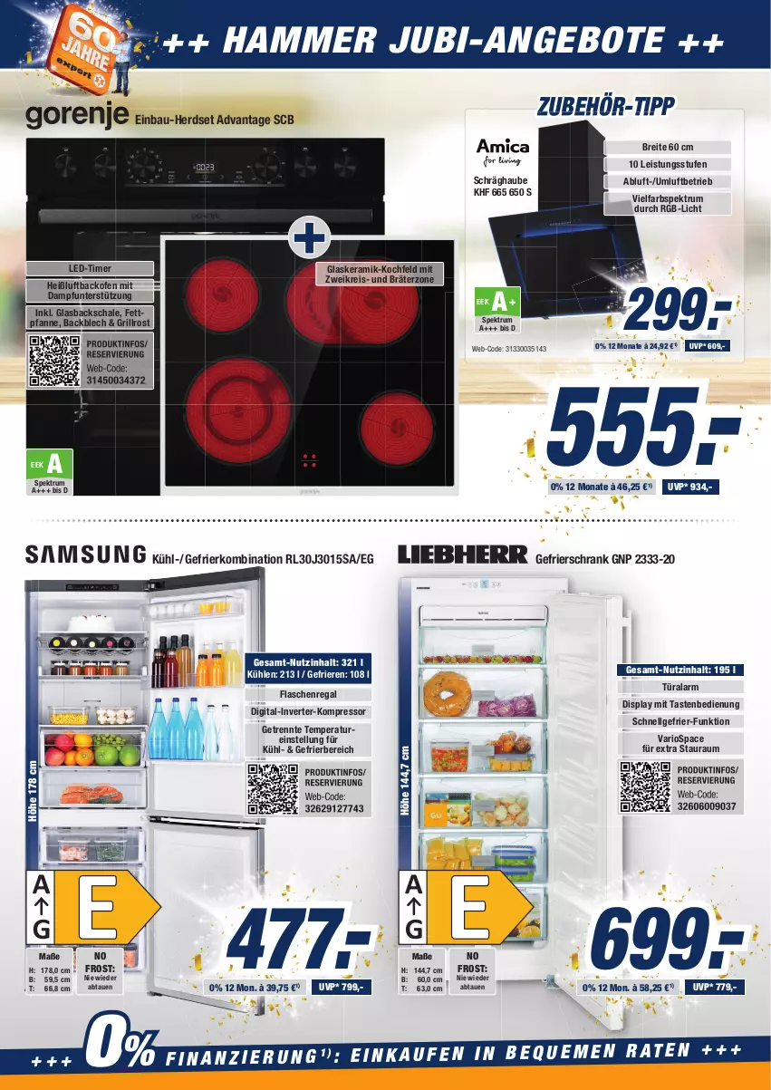 Aktueller Prospekt Expert Aurich - Prospekte - von 04.03 bis 10.03.2022 - strona 6 - produkty: angebot, angebote, backofen, Bau, Brei, einbau-herdset, eis, flasche, gefrierkombination, gefrierschrank, glaskeramik, glaskeramik-kochfeld, grill, grillrost, herdset, keramik-kochfeld, kochfeld, kompressor, LG, Ofen, pfanne, regal, reis, rum, Schal, Schale, schräghaube, Schrank, Spektrum, Ti, timer