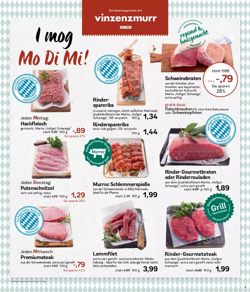 Aktueller Prospekt Aez - Prospekte - von 15.07 bis 20.07.2024 - strona 5 - produkty: braten, eis, elle, fleisch, grill, hofgut, lamm, marinade, natur, pfanne, pute, putenschnitzel, reis, rind, rinder, Rinderroulade, rinderrouladen, rouladen, saft, sauce, schnitzel, schwein, schweine, schweinebraten, spareribs, steak, Ti, trolli, wein, weine, ZTE