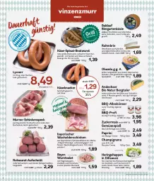 Gazetka promocyjna Aez - Prospekte - Gazetka - ważna od 20.07 do 20.07.2024 - strona 4 - produkty: auer, aufschnitt, bier, bio, bismarck, bratwurst, brie, buch, burger, champignon, champignons, cola, creme, curry, dressing, eis, frucht, Garten, gewürz, grill, hartkäse, hering, Herings, Heringshappen, hofgut, Holz, ilag, Käse, knacker, LG, lyoner, mac, mais, mango, marinade, milch, mit zwiebeln, natur, obazda, regensburger, reis, ring, Rohwurst, sahne, salat, sauce, Sauerrahm, schinken, schinkenspeck, schwein, schweine, Speck, Spezi, spinat, Ti, weichkäse, wein, weine, wurst, Yo, ZTE, zucker, zuckermais, zwiebel, zwiebeln