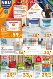 Gazetka promocyjna - Gazetka - ważna od 24.05 do 24.05.2025 - strona 16 - produkty: alpina, Alpinaweiß, brie, decke, easyputz, eimer, eis, elle, fassadenfarbe, Heu, Holz, holzschutz, HP, innenfarbe, knauf, lack, Lacke, lasur 2in1, lion, Rauch, Spezi, Streichputz, Ti