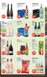 Gazetka promocyjna Getraenke Hoffmann - Prospekte - Gazetka - ważna od 04.06 do 04.06.2022 - strona 3 - produkty: alkohol, Alwa, auer, Bau, Bauer, bio, camargue, chips, cocktail, crunchips, doppio passo, dry gin, ecco, eis, Elephant Bay, elle, früchte, gin, ginger, Happy Day, ice tea, Kaki, kirsch, lillet, lorenz, mineralwasser, orange, passo, prosecco, Rauch, riesling, saft, Schladerer, Ti, Tüte, veggie, wasser, wein, Williams Birne, zitrone, zitronen, zitronensaft