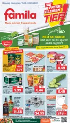 Gazetka promocyjna Famila - Prospekte - Gazetka - ważna od 24.09 do 24.09.2022 - strona 1 - produkty: angebot, angebote, aust, Becher, beutel, bio, decke, Deckel, dessert, edelstahl, ehrmann, Ehrmann Grand Dessert, eis, elle, flasche, Glasdeckel, gurke, gurken, gyros, herdarten, jack daniel, Jack Daniel’s, küche, Küchen, lebensmittel, likör, maggi, maggi fix, pfanne, pils, pilsener, reis, rum, schwein, Spezi, spülmaschinen, teller, tennessee whiskey, Ti, topf, Topfset, Trockner, trommel, wein, whiskey, ZTE