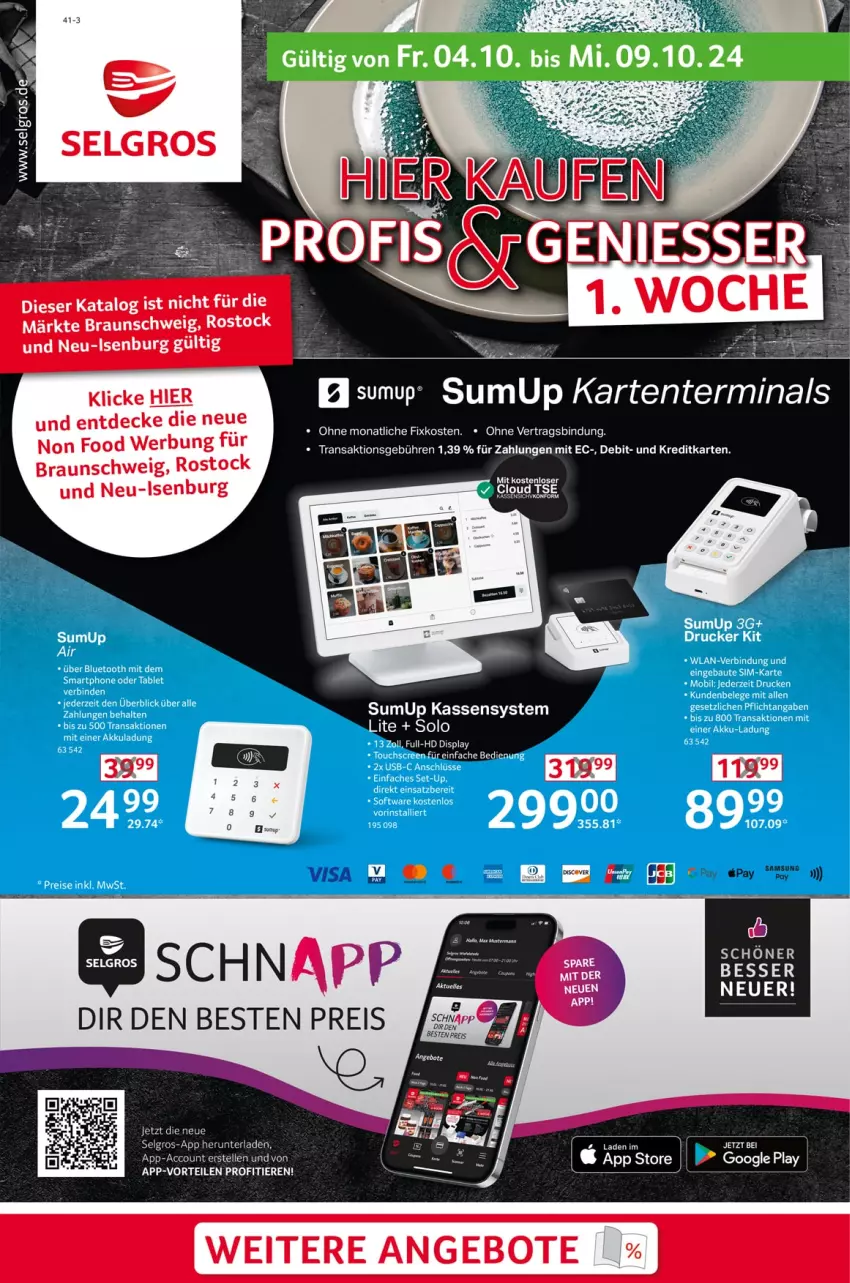 Aktueller Prospekt Selgros - Non Food - von 04.10 bis 09.10.2024 - strona 1 - produkty: angebot, angebote, braun, decke, eis, google play, LG, reis, Ti, Tiere