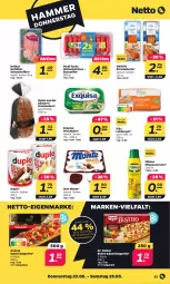 Gazetka promocyjna Netto - Woche 21 - Gazetka - ważna od 25.05 do 25.05.2024 - strona 23 - produkty: baguette, brot, buntstifte, burger, creme, Dr. Oetker, duplo, eis, exquisa, exquisa frischkäse, ferdi fuchs, filet, frischkäse, Käse, Krustenbrot, lachs, Limburger, monte, pflanze, pflanzen, pflanzencreme, reis, salami, schnitten, schwein, schweine, schweinefilet, stifte, Ti, wein, weine, würstchen, zott, Zott Monte